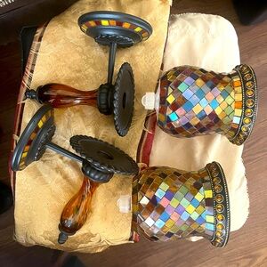 Colorful Mosaic Wall Sconces